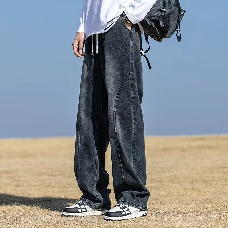 Herren Weitgeschnittene Denim-Hose Nord Taschen 1787982091