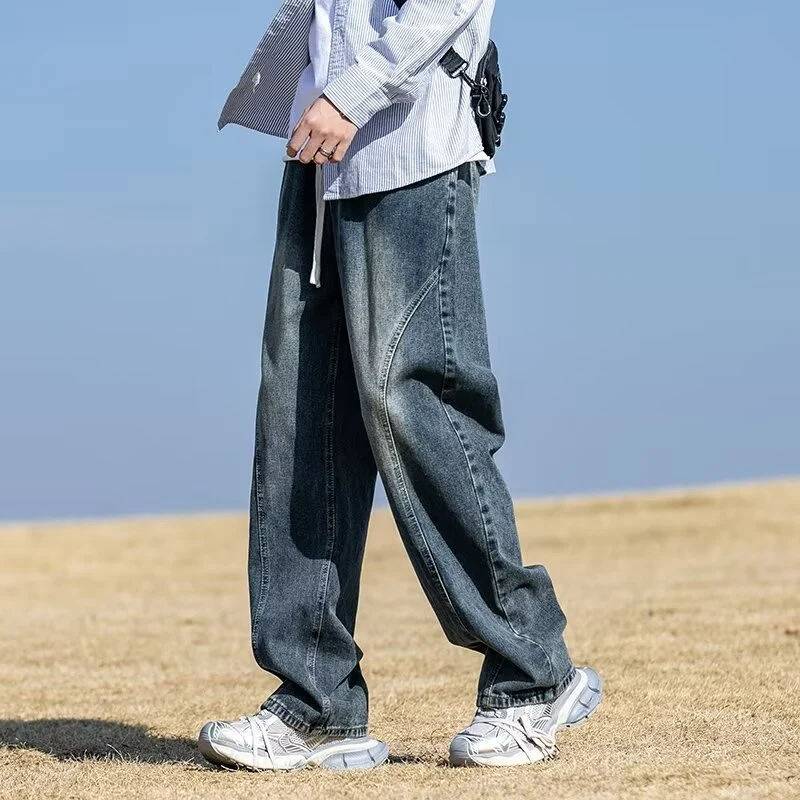 Herren Weitgeschnittene Denim-Hose Nord Taschen 1787982091