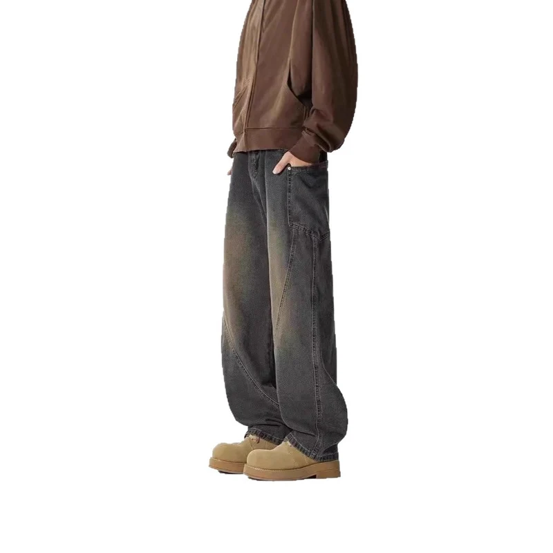 Herren Weitgeschnittene Casual Jeans Nord Taschen