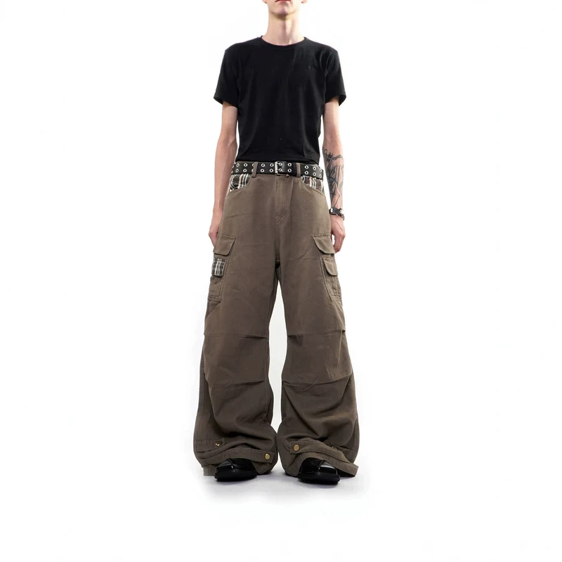 Herren Weitgeschnittene Cargo-Hose mit Taschen Nord Taschen
