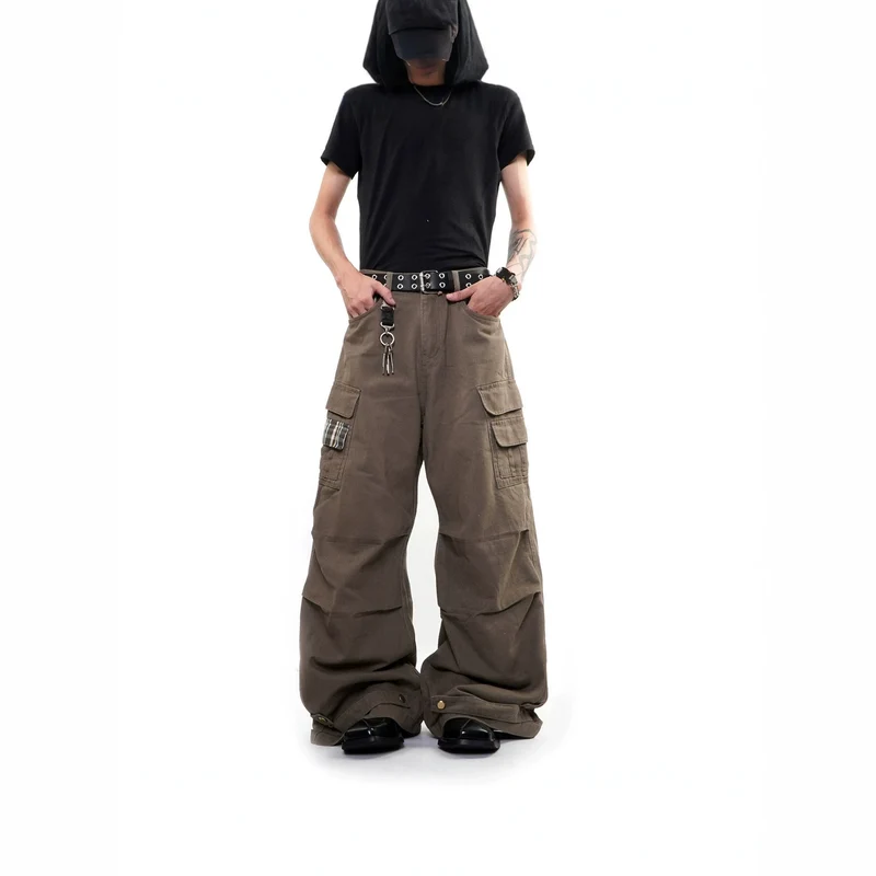 Herren Weitgeschnittene Cargo-Hose mit Taschen Nord Taschen