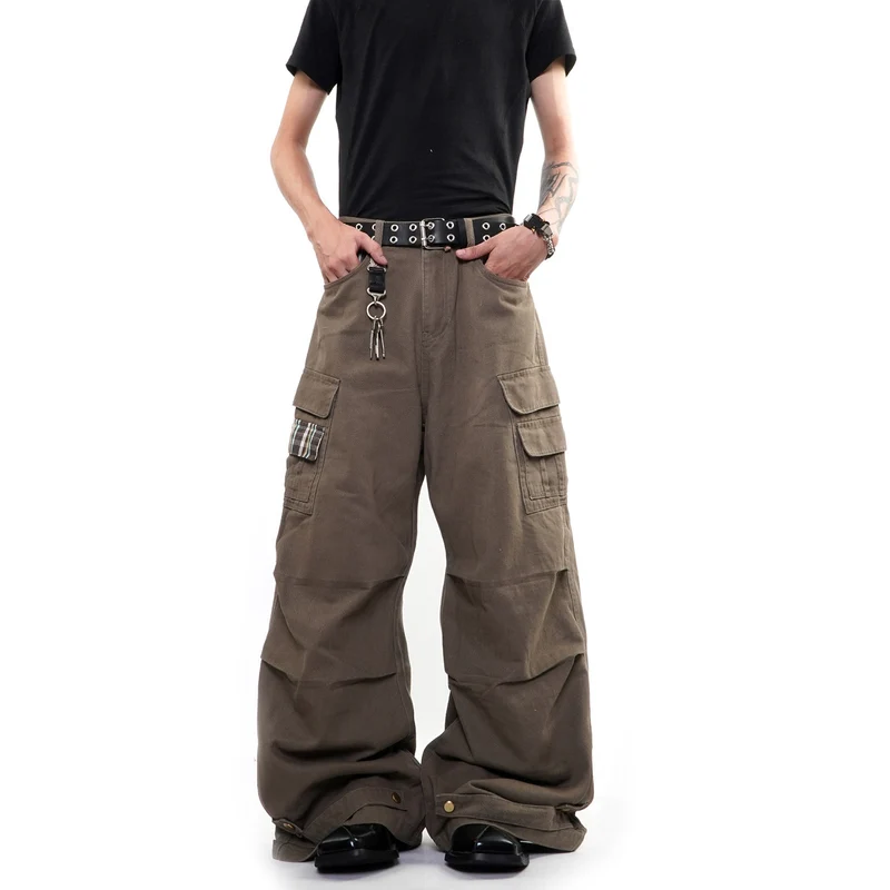 Herren Weitgeschnittene Cargo-Hose mit Taschen Nord Taschen