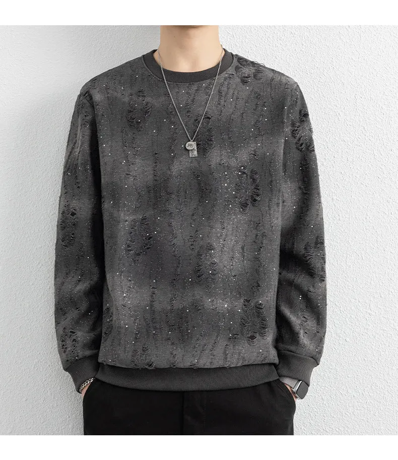 Herren Urbaner Sweatshirt mit funkelndem Design Nord Taschen