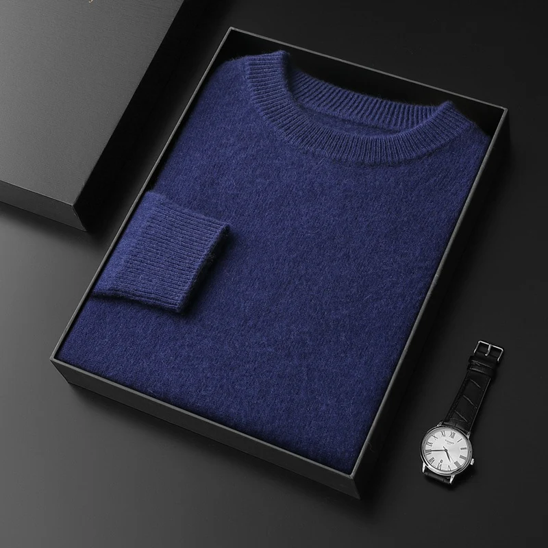 Herren Rundhals-Pullover im Kaschmir‑Look mit extraweichem Flor und Geschenkbox Nord Taschen