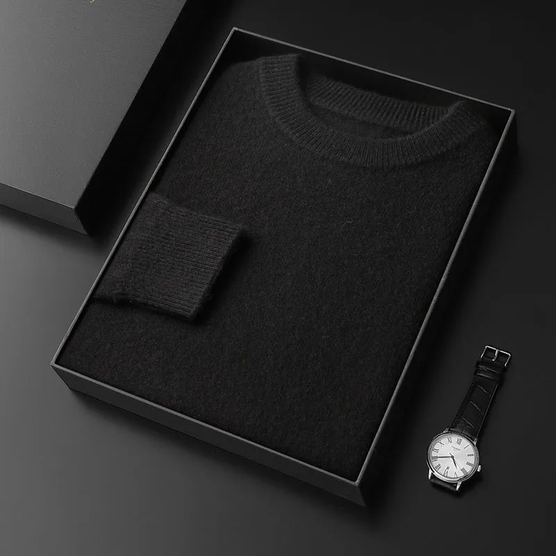 Herren Rundhals-Pullover im Kaschmir‑Look mit extraweichem Flor und Geschenkbox Nord Taschen