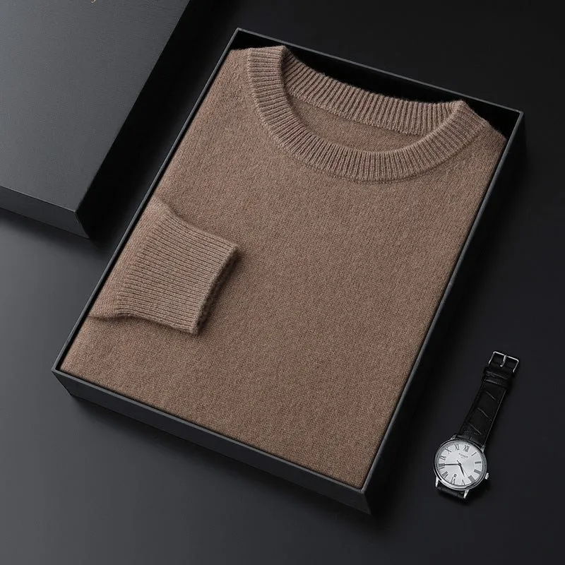 Herren Rundhals-Pullover im Kaschmir‑Look mit extraweichem Flor und Geschenkbox Nord Taschen