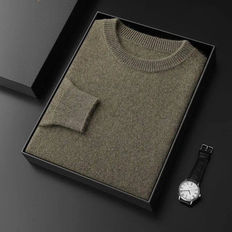 Herren Rundhals-Pullover im Kaschmir‑Look mit extraweichem Flor und Geschenkbox Nord Taschen