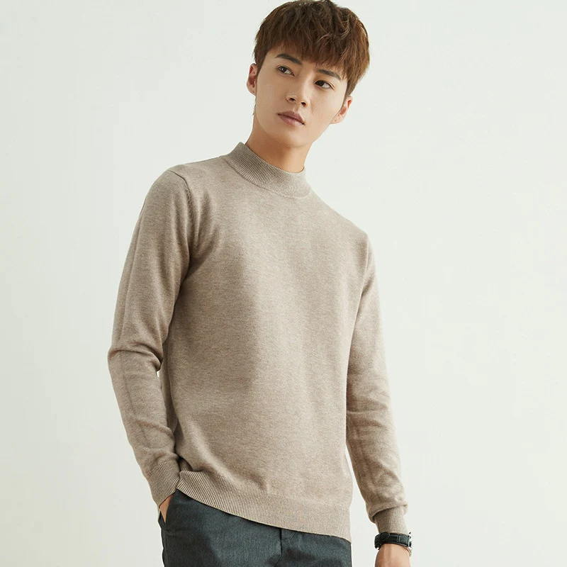 Herren Halbhoher Rollkragenpullover aus Feinstrick mit schmaler Passform Nord Taschen