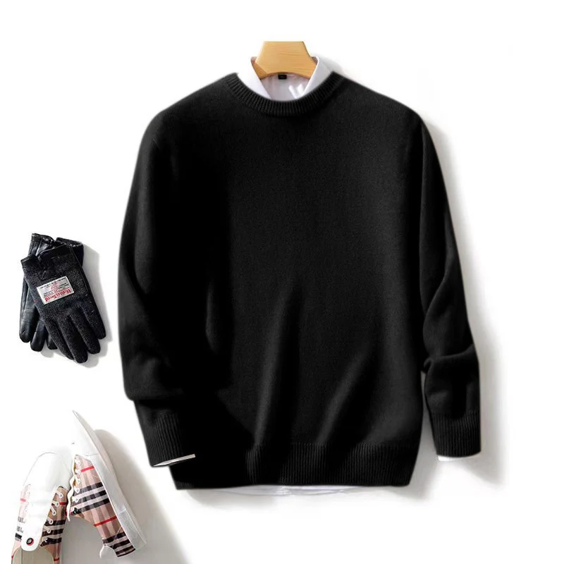 Herren Feiner Stehkragenpullover aus Kaschmir‑Blend mit gerippten Abschlüssen und schlanker Silhouette Nord Taschen