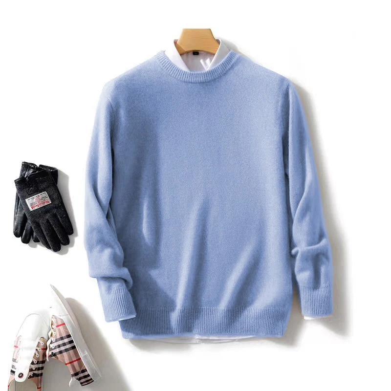 Herren Feiner Stehkragenpullover aus Kaschmir‑Blend mit gerippten Abschlüssen und schlanker Silhouette Nord Taschen