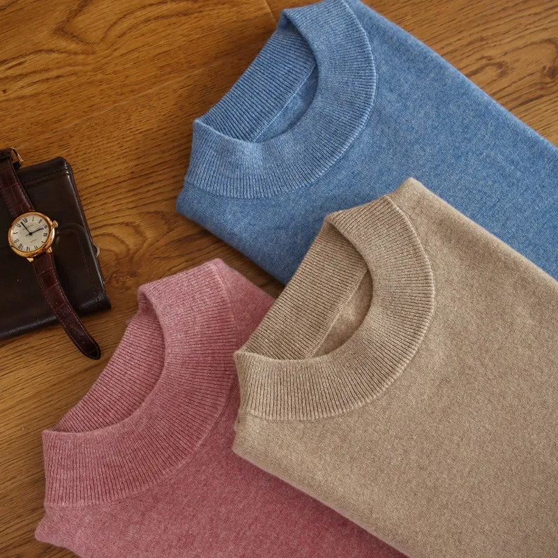 Herren Feiner Rollkragenpullover in schlanker Minimal‑Silhouette aus Woll‑Kaschmir‑Mix Nord Taschen