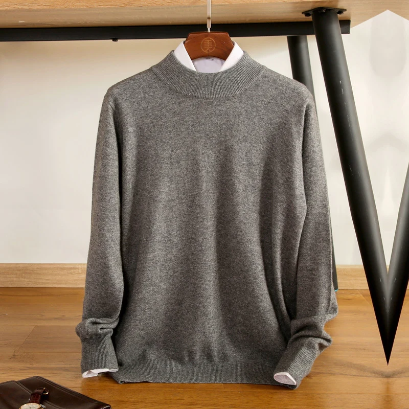 Herren Feiner Rollkragenpullover in schlanker Minimal‑Silhouette aus Woll‑Kaschmir‑Mix Nord Taschen