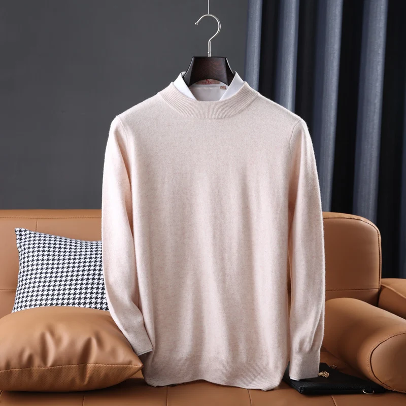 Herren Feiner Rollkragenpullover in schlanker Minimal‑Silhouette aus Woll‑Kaschmir‑Mix Nord Taschen