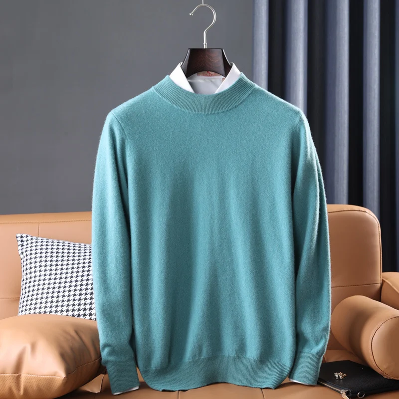 Herren Feiner Rollkragenpullover in schlanker Minimal‑Silhouette aus Woll‑Kaschmir‑Mix Nord Taschen