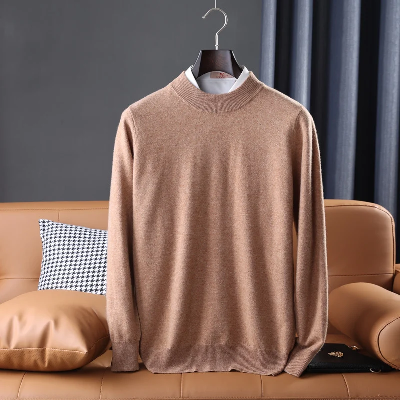 Herren Feiner Rollkragenpullover in schlanker Minimal‑Silhouette aus Woll‑Kaschmir‑Mix Nord Taschen