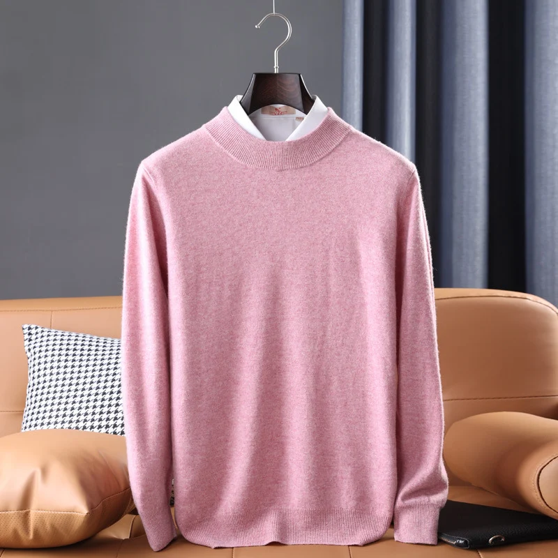 Herren Feiner Rollkragenpullover in schlanker Minimal‑Silhouette aus Woll‑Kaschmir‑Mix Nord Taschen