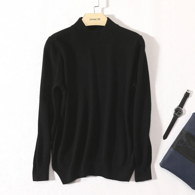Herren Feiner Rollkragenpullover in schlanker Minimal‑Silhouette aus Woll‑Kaschmir‑Mix Nord Taschen