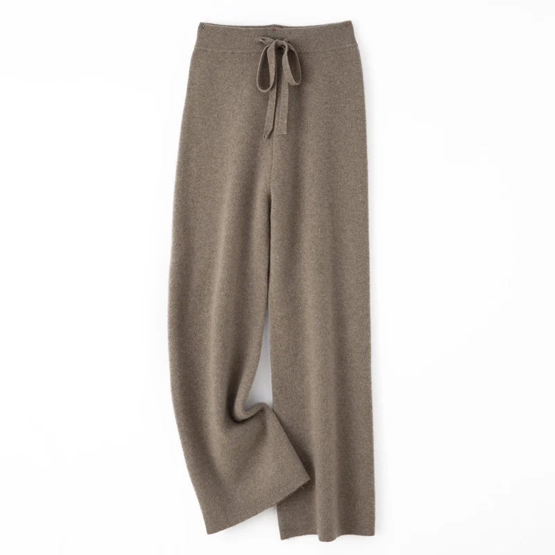 Damen weite Strickhose mit Tunnelzugbund und kaschmirähnlicher Haptik Nord Taschen