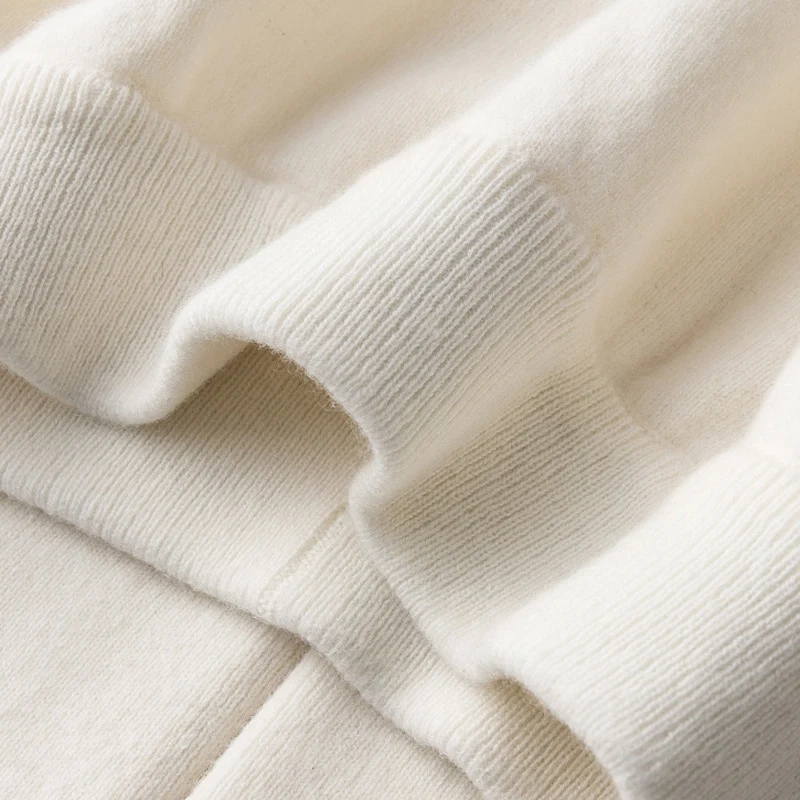 Damen Weite Strickhose mit hohem Bund und kaschmirähnlicher Weichheit Nord Taschen