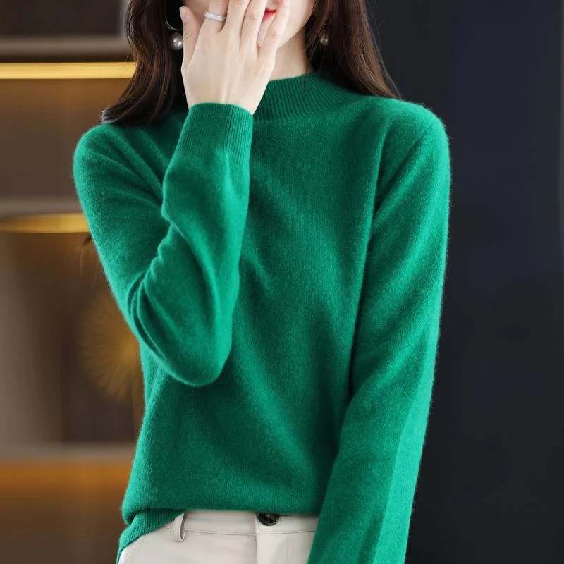 Damen Ultraleichter Mockneck-Feinstrickpullover in Kaschmir‑Optik Nord Taschen