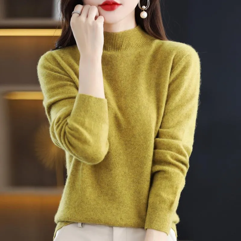 Damen Ultraleichter Mockneck-Feinstrickpullover in Kaschmir‑Optik Nord Taschen