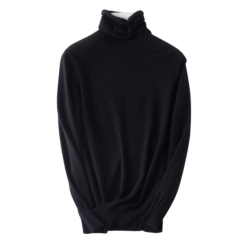 Damen leichter Feinstrick-Rollkragenpullover mit schmalem Schnitt Nord Taschen