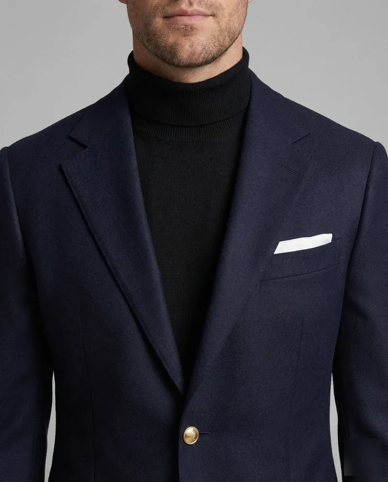 Sakko Wollstruktur Tailliert Herren