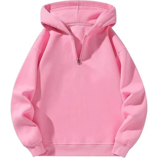 Herren sportlicher Kapuzenpullover mit halbem Reißverschluss