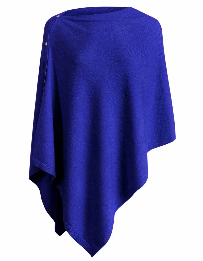 Damen vielseitiger Poncho aus hochwertiger Materialmischung Avellé