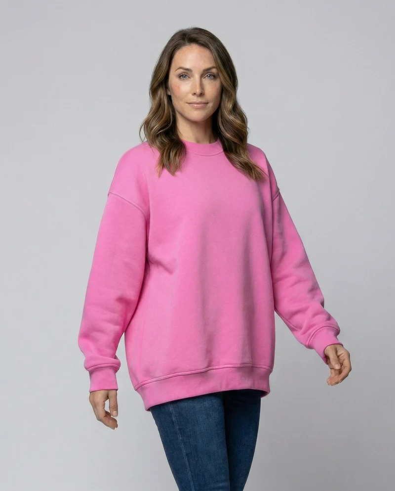Oversize-Sweatshirt mit Rundhalsausschnitt