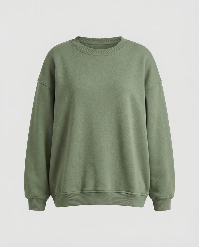 Oversize-Sweatshirt mit Rundhalsausschnitt