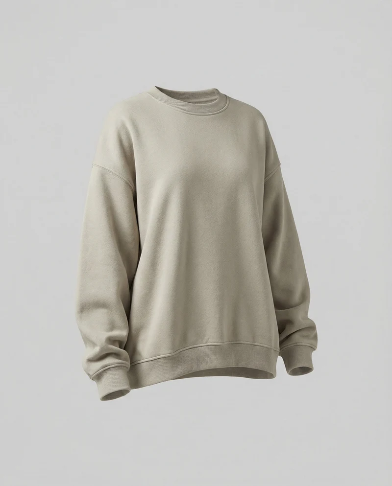 Oversize-Sweatshirt mit Rundhalsausschnitt