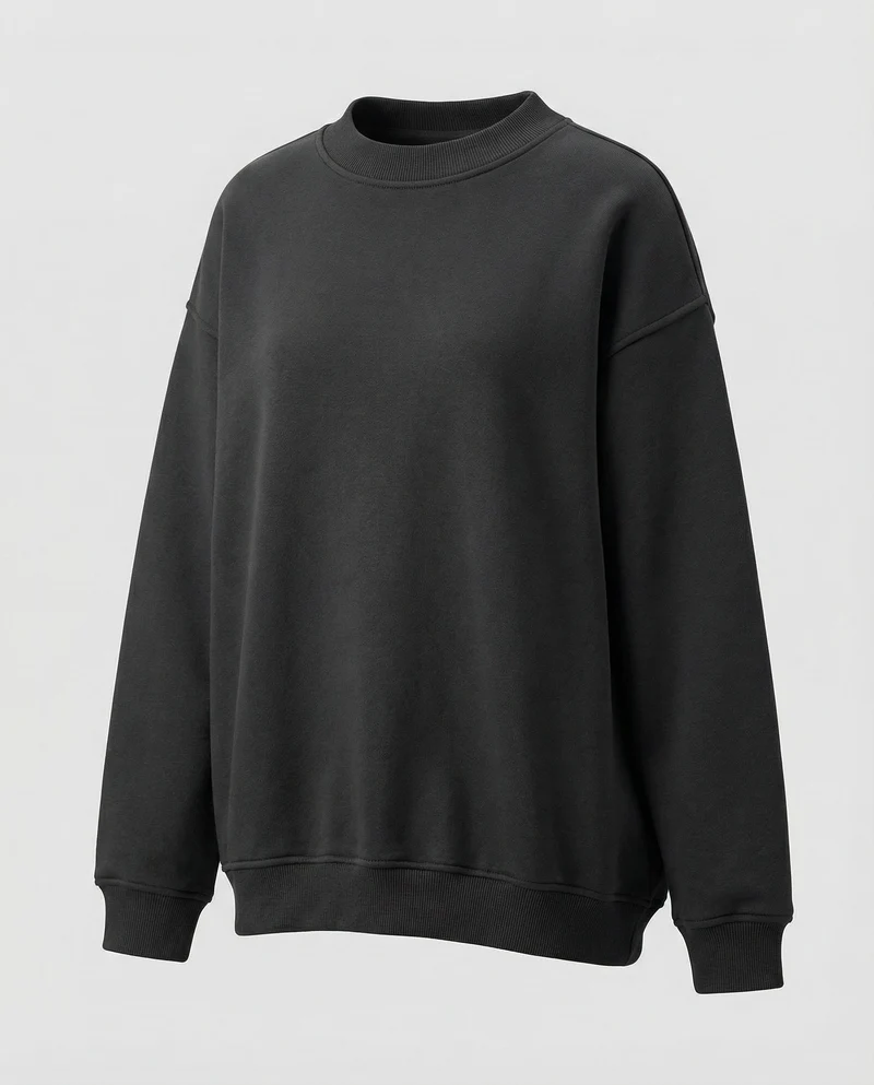 Oversize-Sweatshirt mit Rundhalsausschnitt