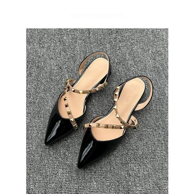 Damen Slingback Pumps mit glamouröser Strassverzierung