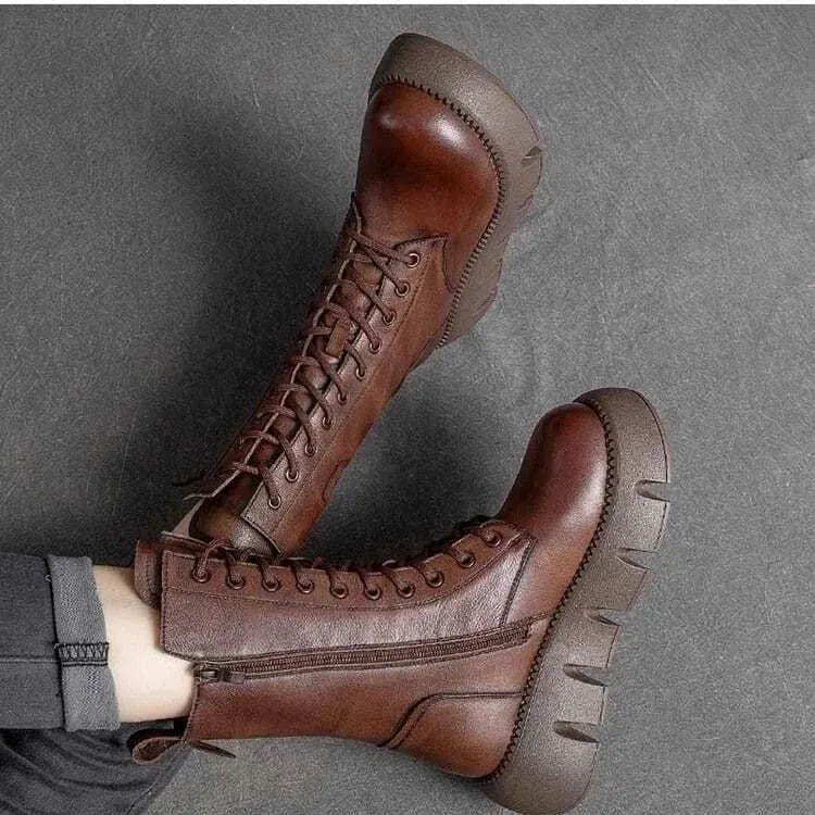 Orthopädischen Lederstiefel Avellé