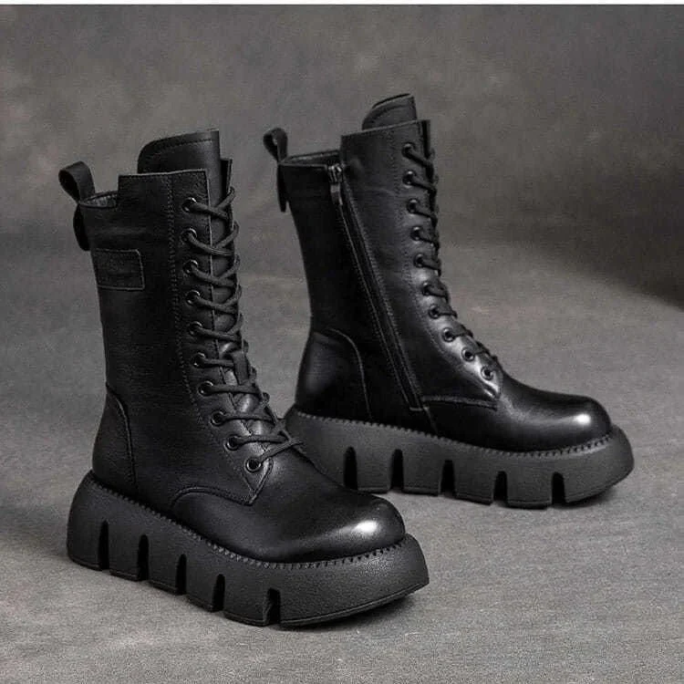 Orthopädischen Lederstiefel Avellé