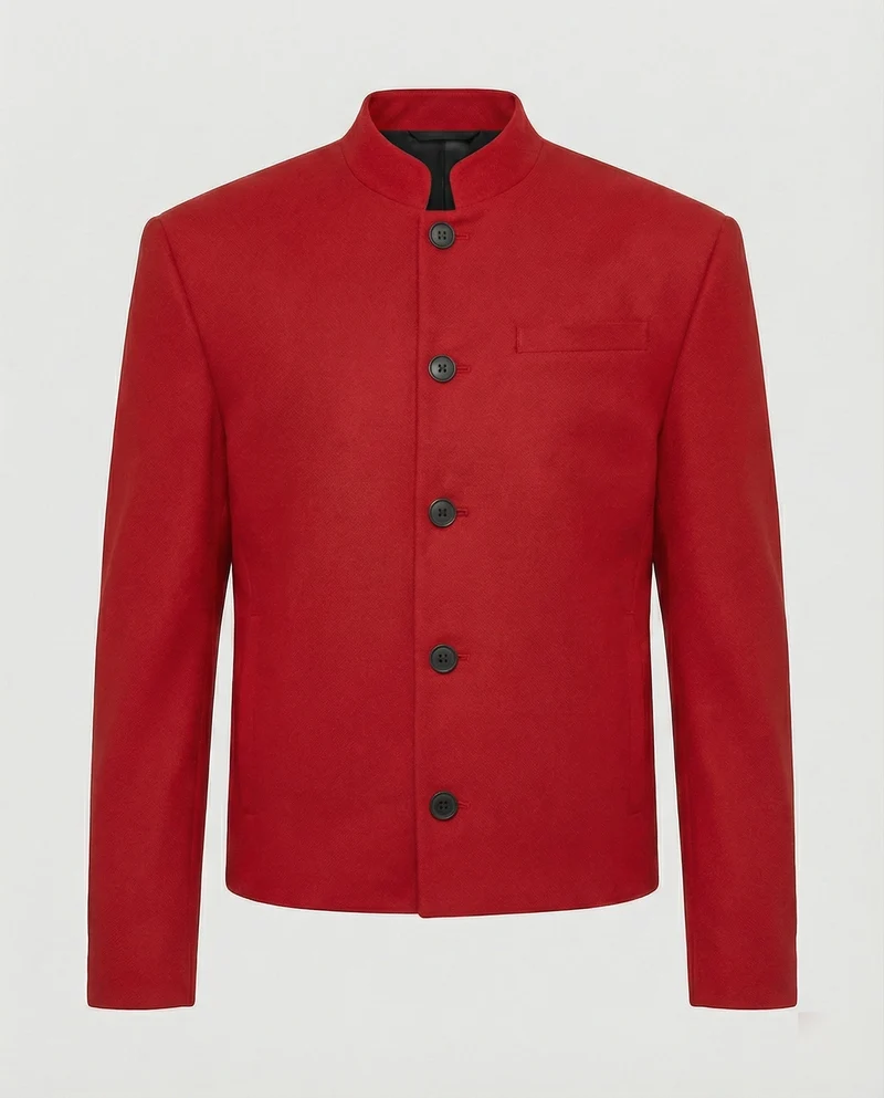 Herren Jacke New Chinese Style Stehkragen Schwarz Kurz