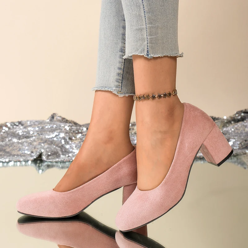 Damen Elegante und bequeme Pumps mit Blockabsatz Nord Taschen