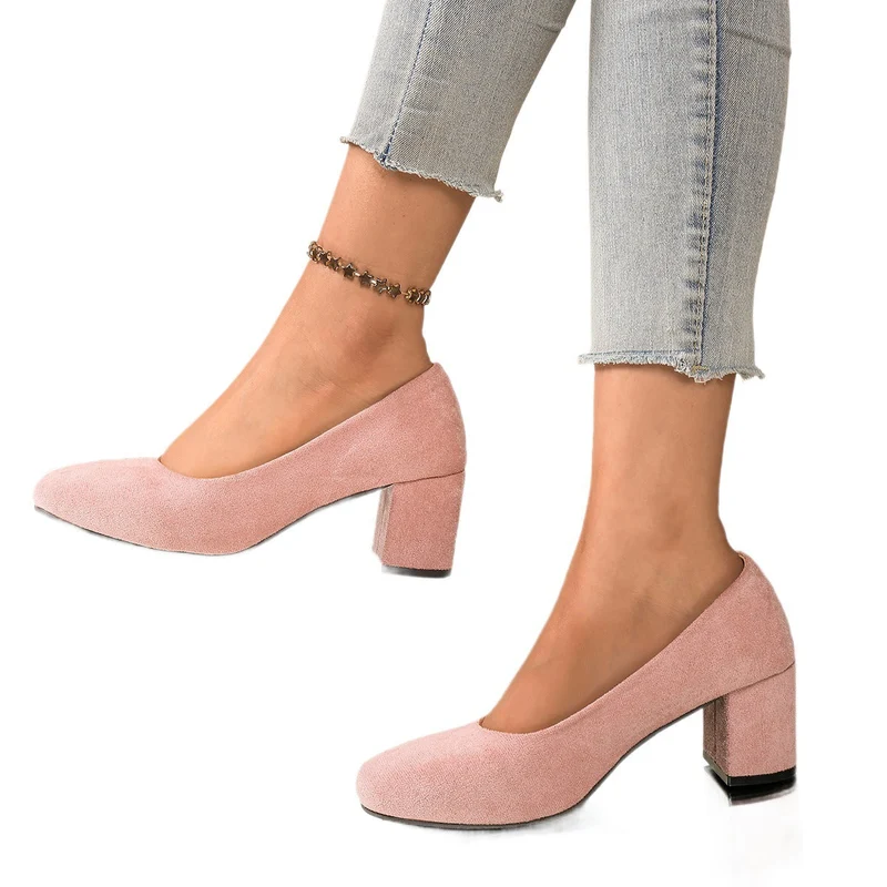 Damen Elegante und bequeme Pumps mit Blockabsatz Nord Taschen