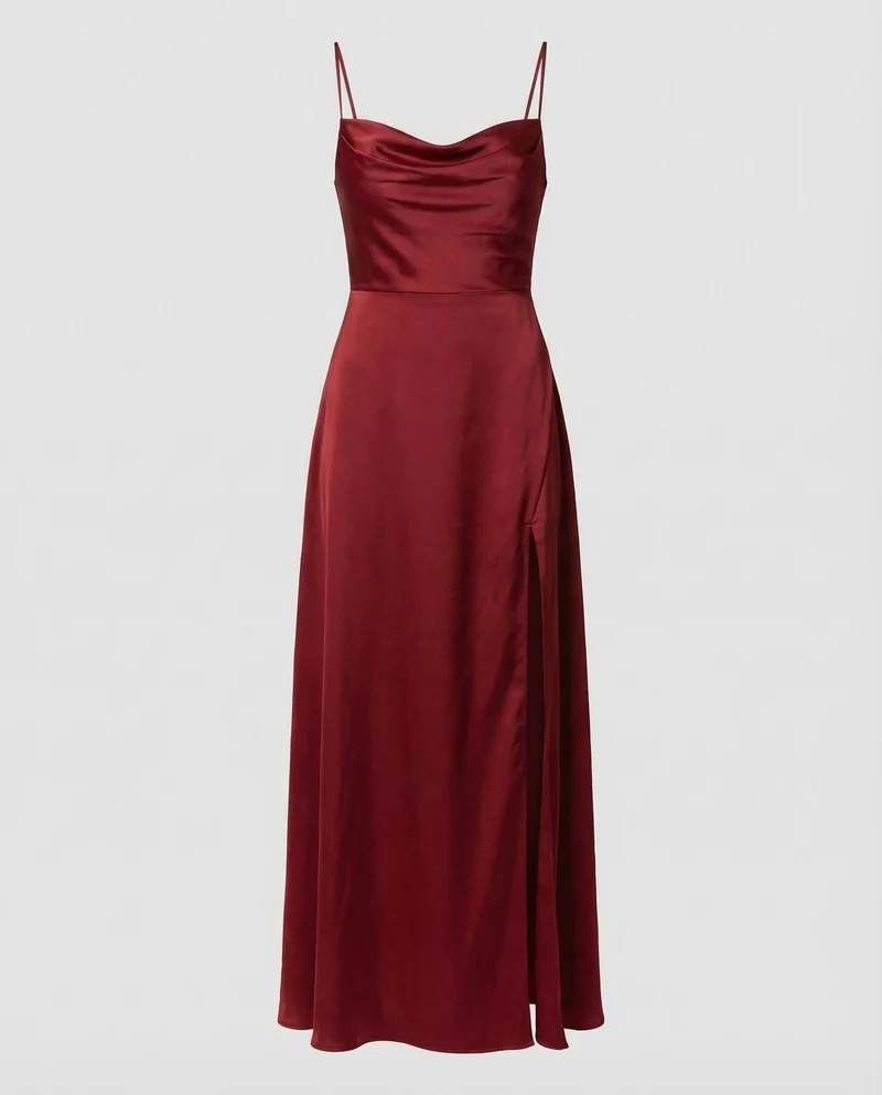 Elegantes Maxikleid für Damen mit fließendem Schnitt und Seitenschlitz für besondere Anlässe | Avellé