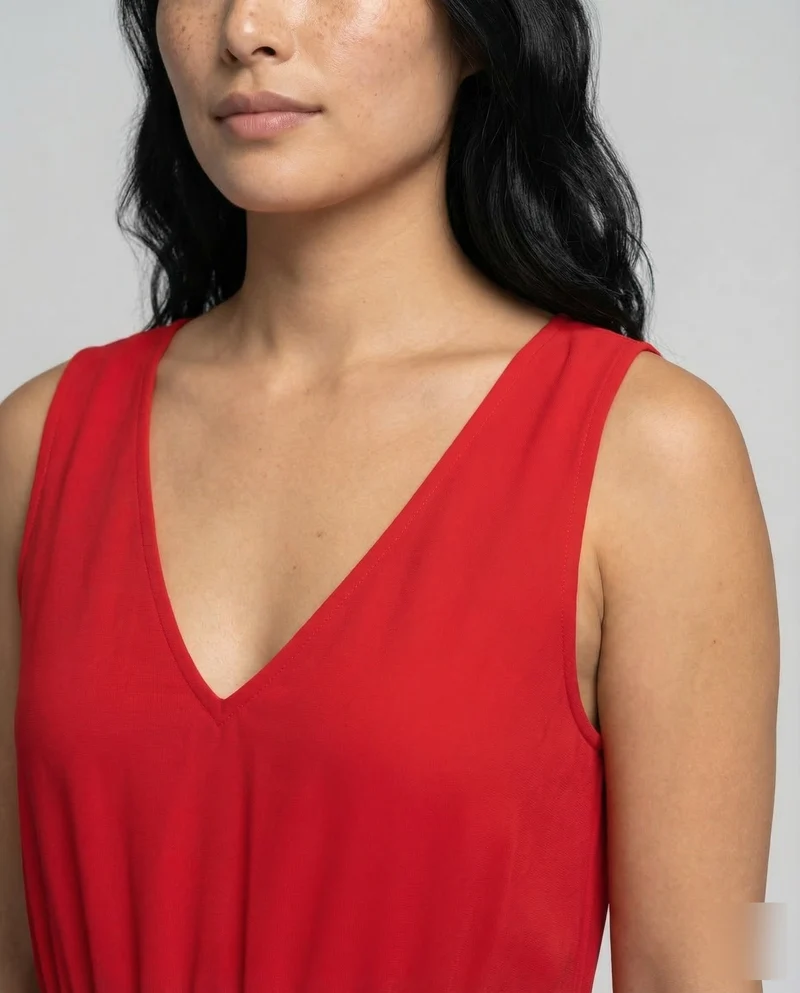 Damen Chiffon Maxikleid Empire