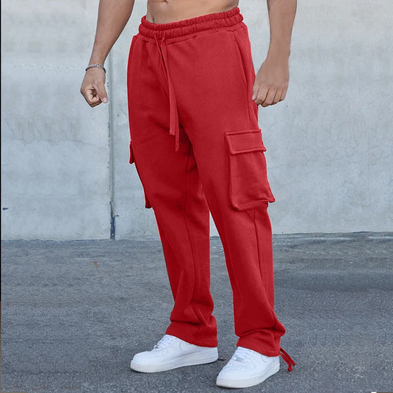 Herren Cargo-Jogginghose mit verstellbarem Bund und praktischen Seitentaschen