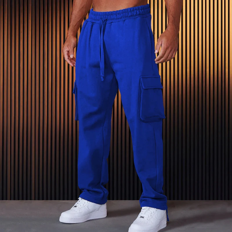Herren Cargo-Jogginghose mit verstellbarem Bund und praktischen Seitentaschen
