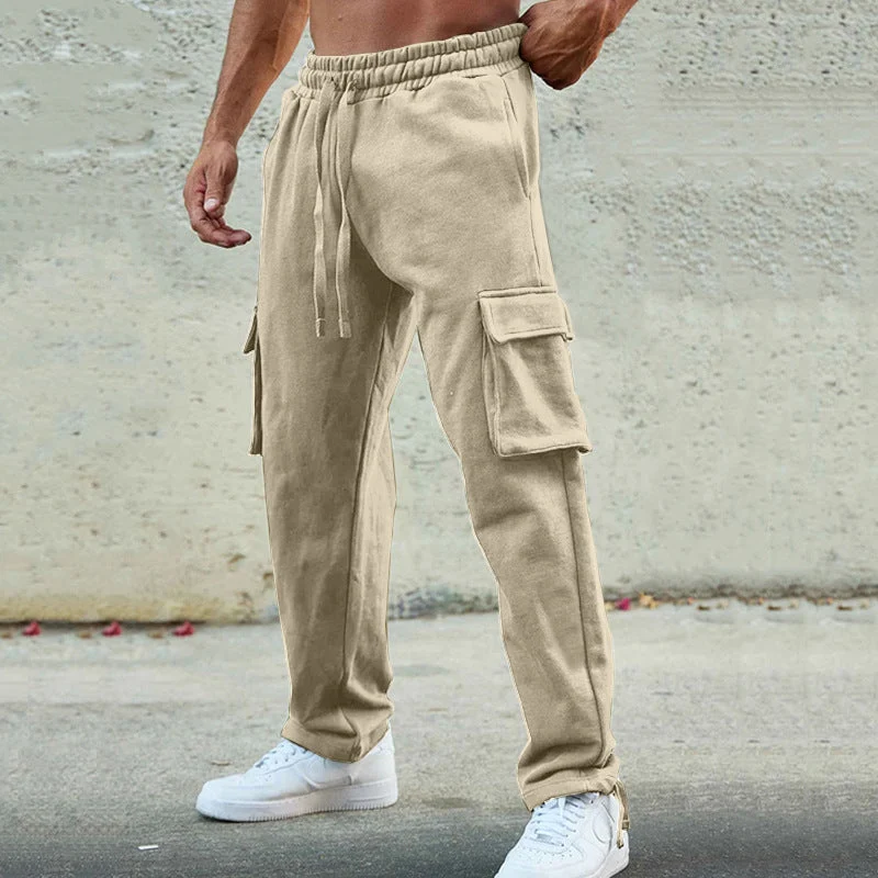 Herren Cargo-Jogginghose mit verstellbarem Bund und praktischen Seitentaschen