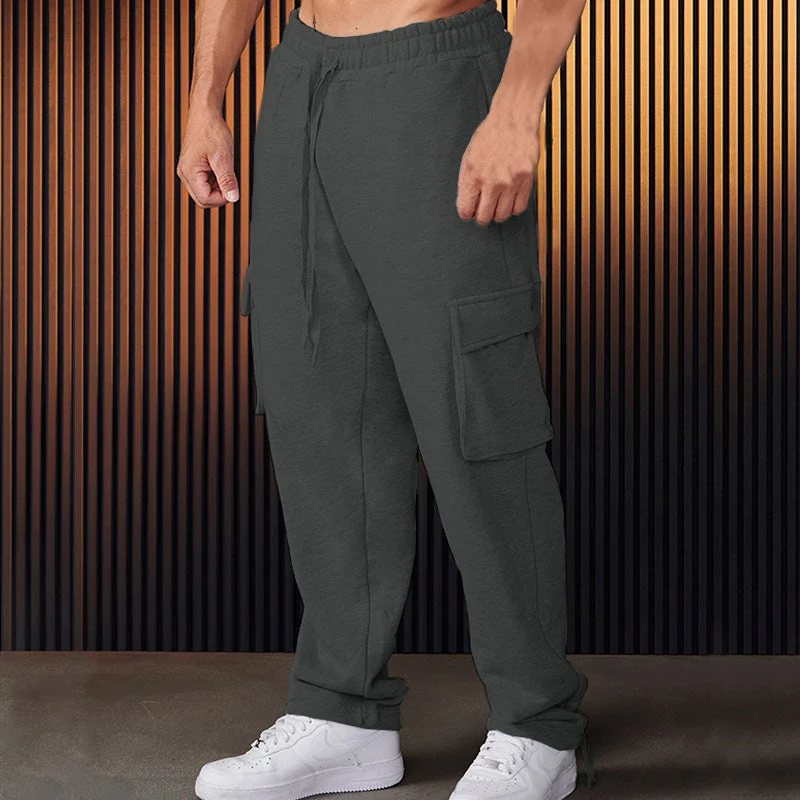 Herren Cargo-Jogginghose mit verstellbarem Bund und praktischen Seitentaschen