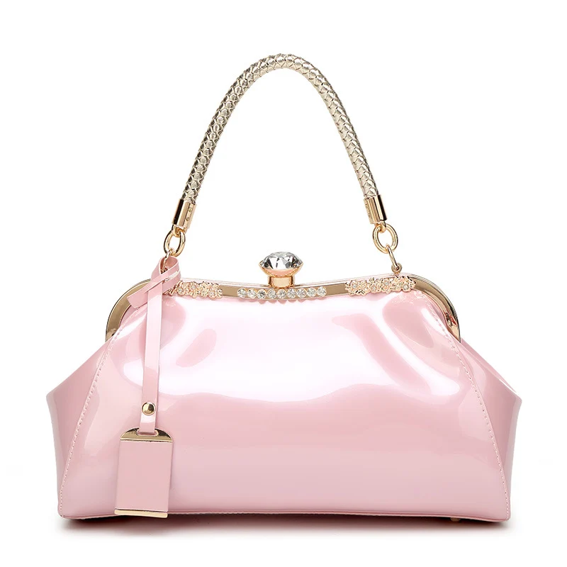 Damen elegante Handtasche mit glanzvollem Vintage-Design Nord Taschen