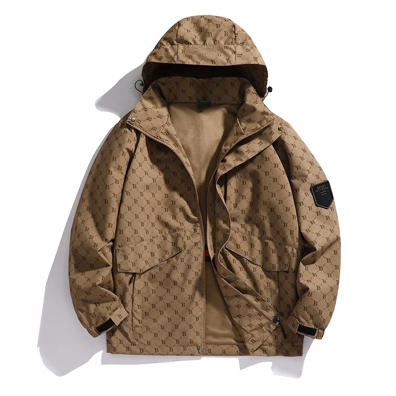 Herren wasserabweisende lange Freizeitjacke Nord Taschen