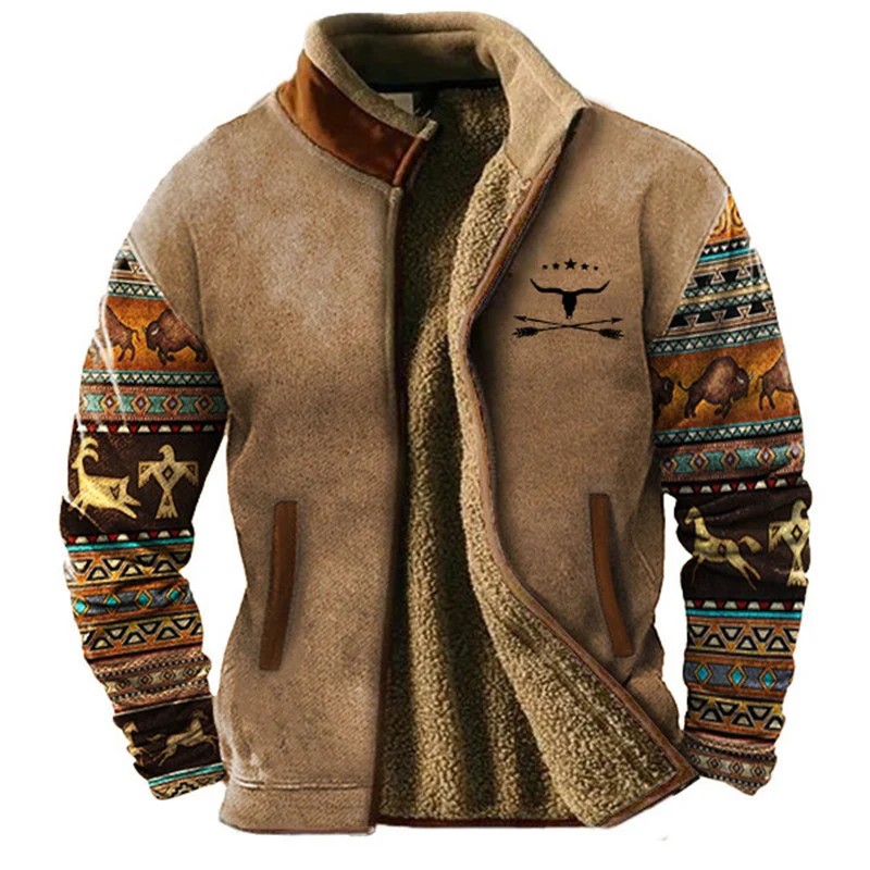 Merino-Fleecejacke Herren Leicht Warm Avellé