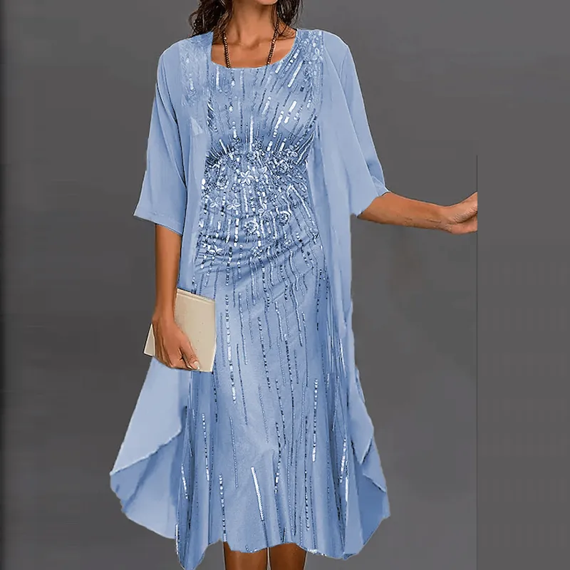 Elegantes individuelles Bedrucktes Kleid