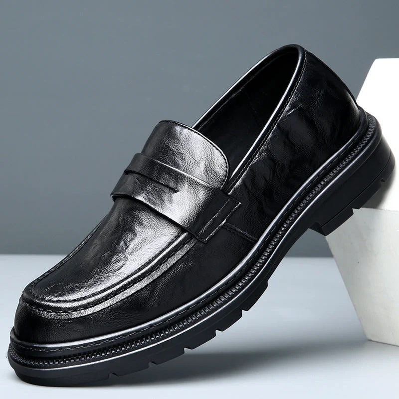 Herren Elegante Ledermokassins mit rutschfester Sohle